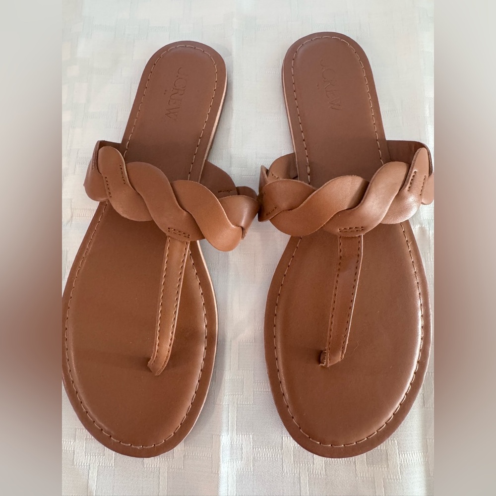 J. Crew Women's Brown Braided Sandals